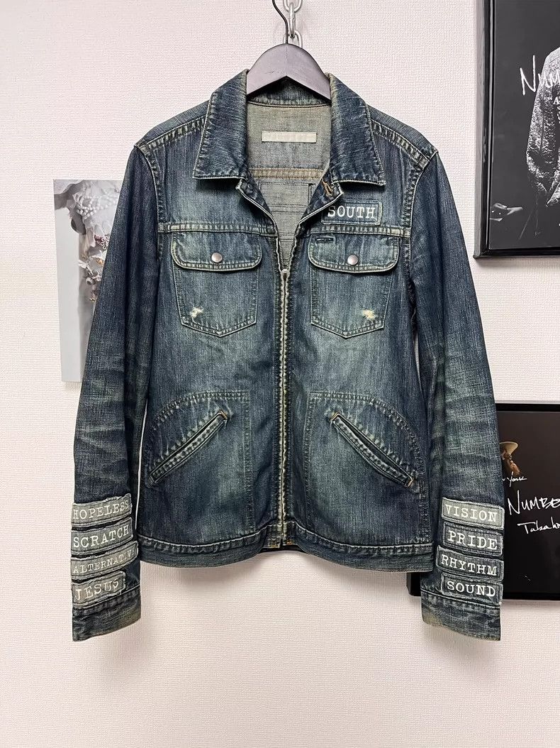 Number (N)ine Number (N)ine02ss slogan denim jacket 2503-Nextarrow Size US M / EU 48-50 / 2 - 1 Thumbnail