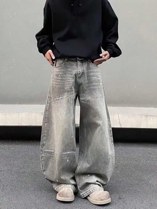 VIBE Washed BAGGY jeans Size US 32 / EU 48 - 8 Thumbnail