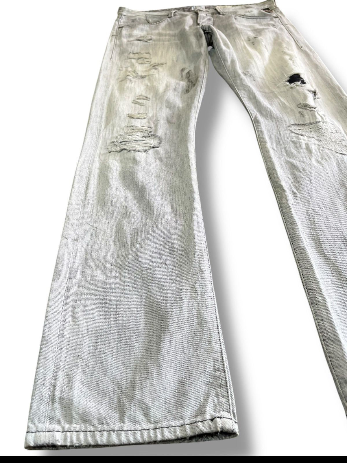 Beauty Beast × Replay Vintage Replay Waitom Distressed Denim Size US 35 - 2 Thumbnail