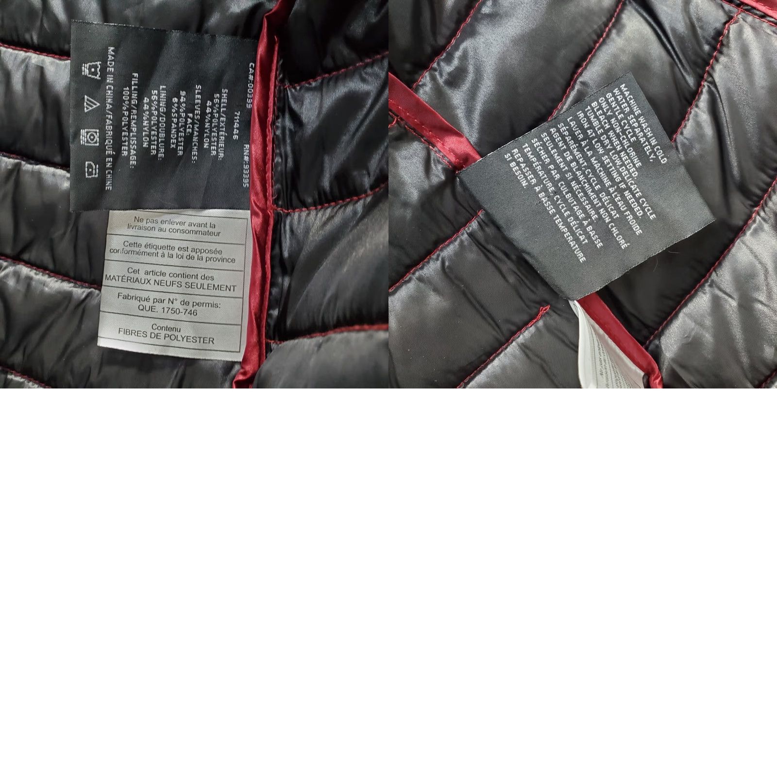 CO Laurier & Co Puffer Jacket Women M Dark Red Quilted Hooded Outdoor Full Zip Shirt? Size M / US 6-8 / IT 42-44 - 9 Thumbnail