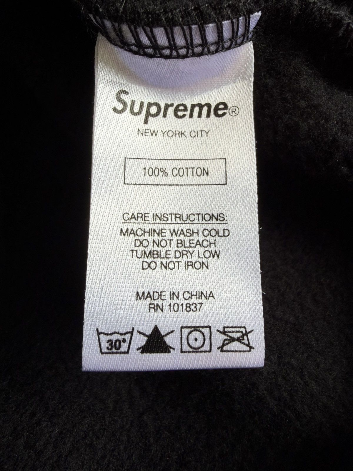 Supreme Supreme Big Logo Paneled Zip Up Hooded Sweatshirt Black Size US L / EU 52-54 / 3 - 7 Thumbnail