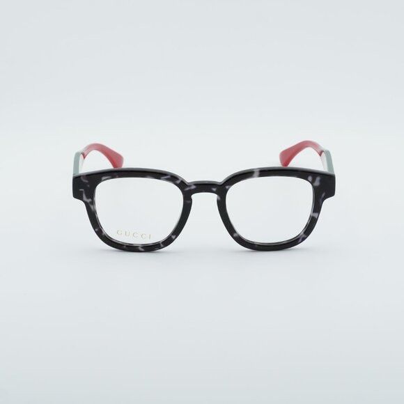 Gucci Gucci GG1992O 002 Square Eyeglasses - Shiny Grey Dark Havana Size ONE SIZE - 2 Thumbnail