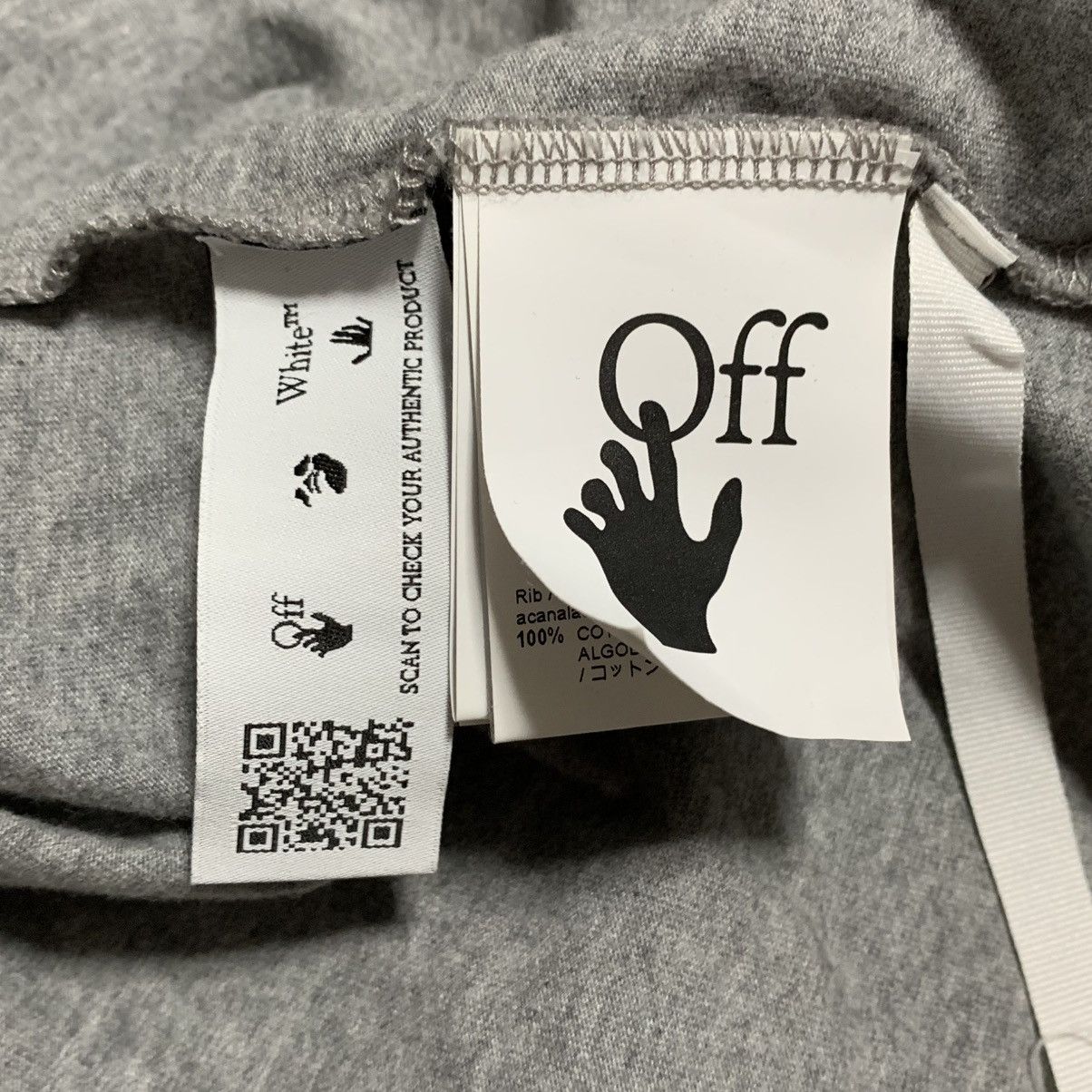 Off-White Off White Large Blue Marker Grey Tee Virgil Abloh Size US L / EU 52-54 / 3 - 7 Thumbnail