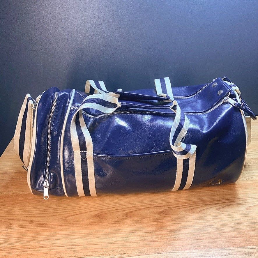 Fred Perry Fred Perry Retro Classic Barrel Holdall Bag Duffle Travel Size ONE SIZE - 5 Thumbnail