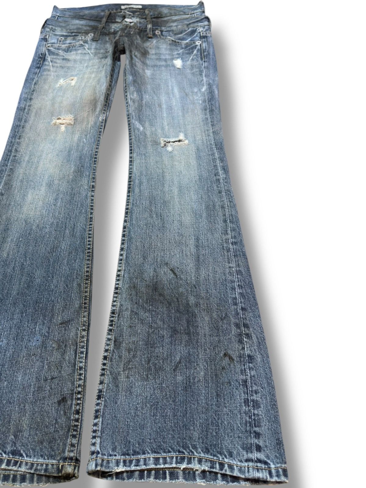 VILLAND Vintage Villand Double Waist Flare Bootcut Denim Size US 29 - 4 Thumbnail
