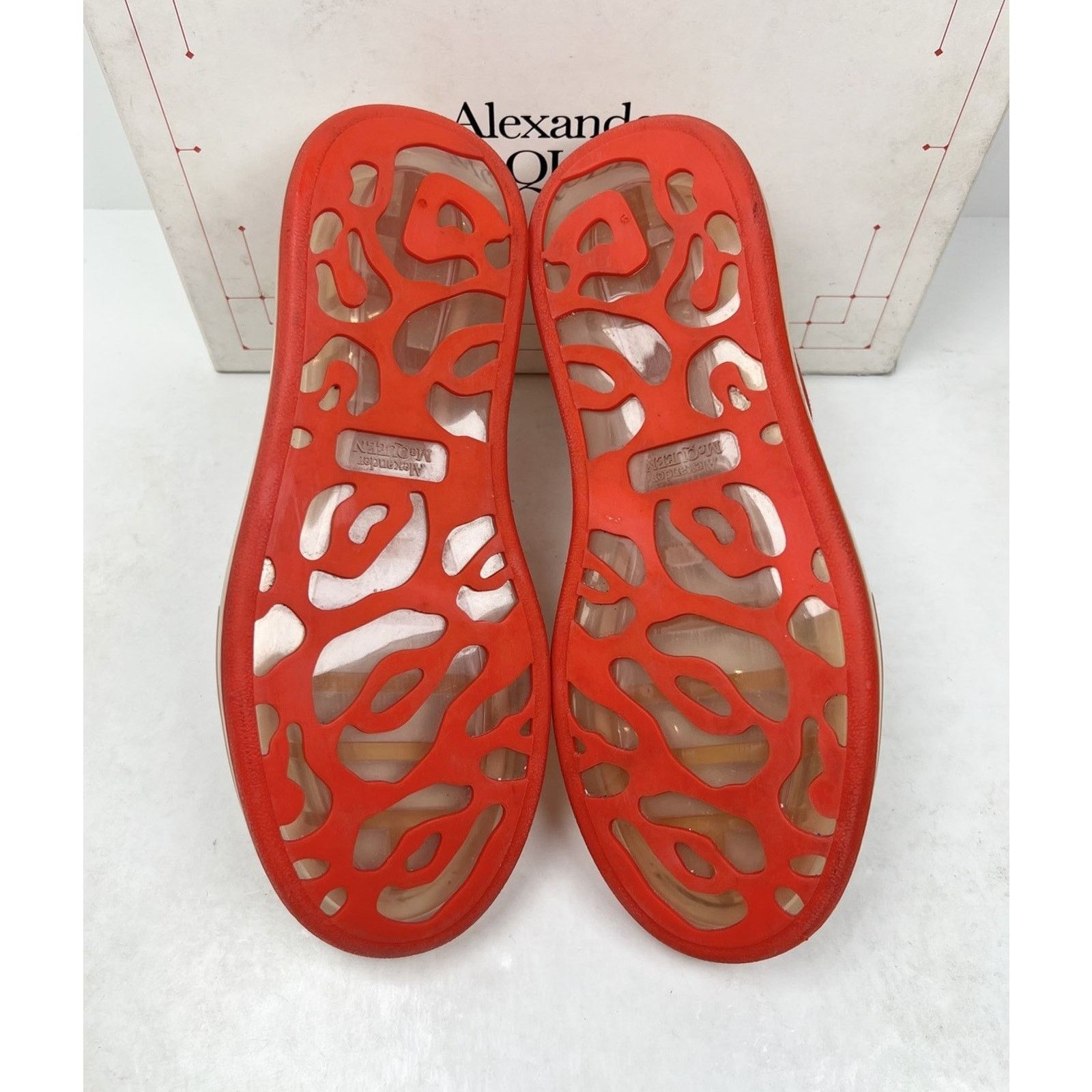 Alexander McQueen Size 38EU/8W - Alexander McQueen Clear Sole Sneakers🧡 Size US 8 / IT 38 - 7 Thumbnail