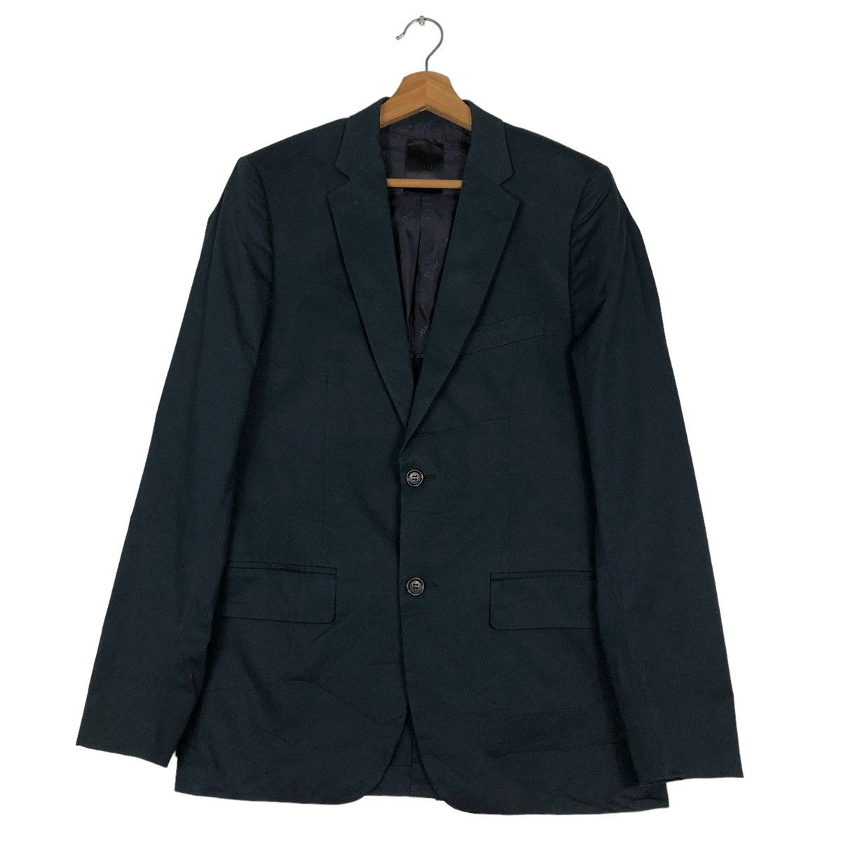 Japanese Brand 🔥RICH BLACK DOUBLE BREAST COATS JACKET ORLANDO ITALY Size US M / EU 48-50 / 2 - 1 Thumbnail