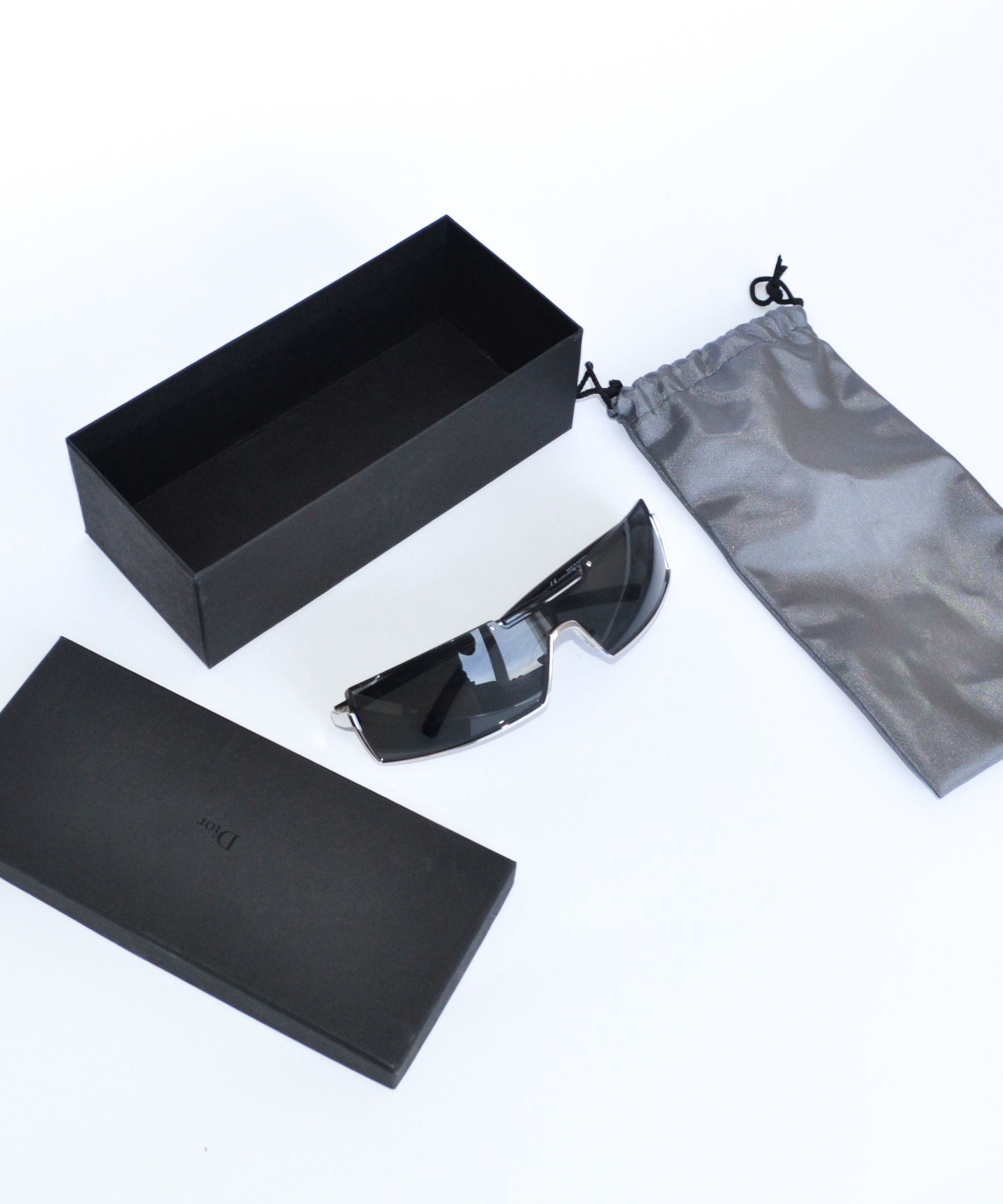 Dior DIOR Sunglasses VICTIM 2 Black Wrap y2k John GALLIANO Size ONE SIZE - 7 Thumbnail