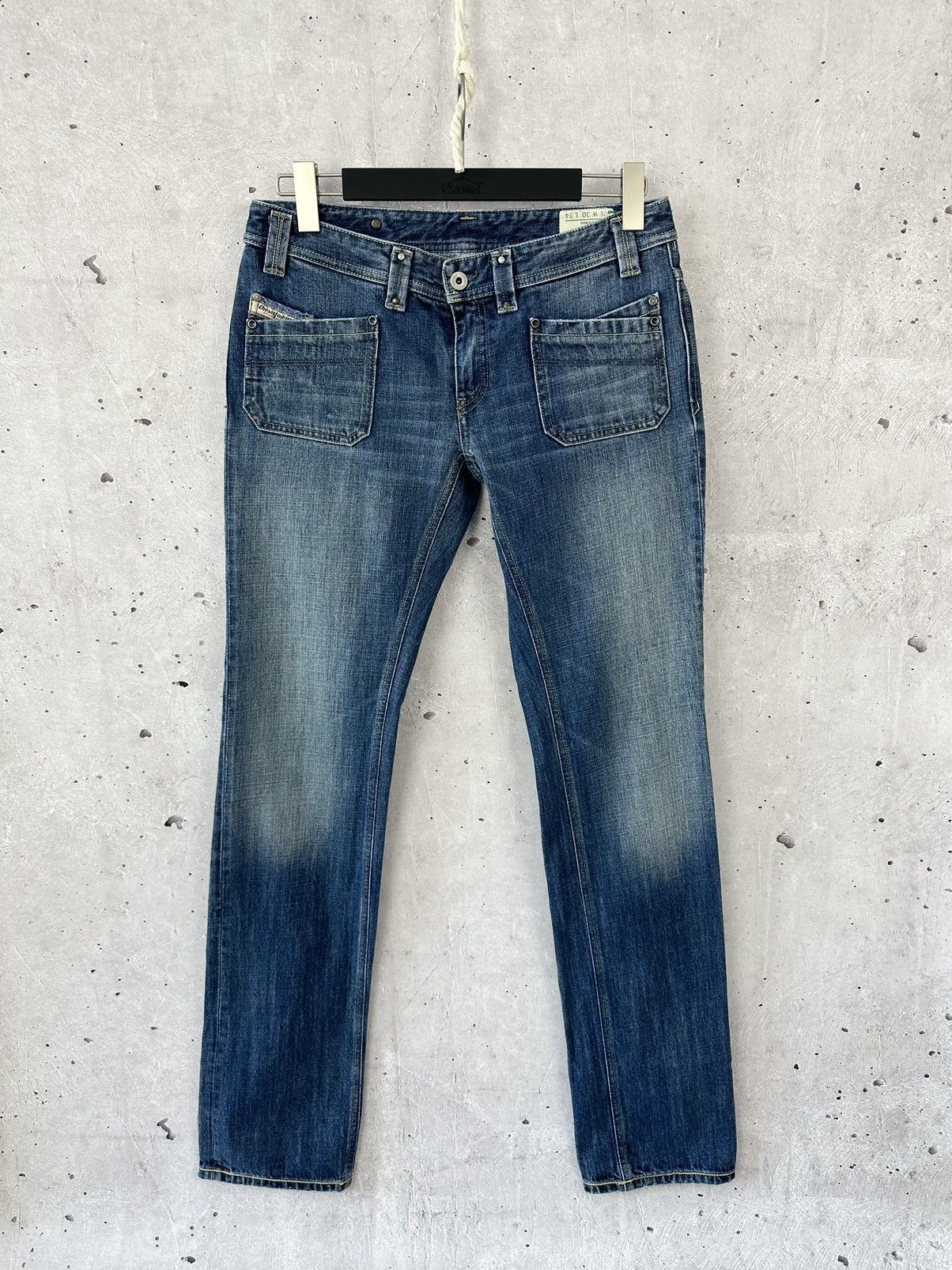 Diesel × Vintage Diesel Vintage Zip Pockets Washed Women’s Jeans Size 30" / US 8 / IT 44 - 1 Thumbnail