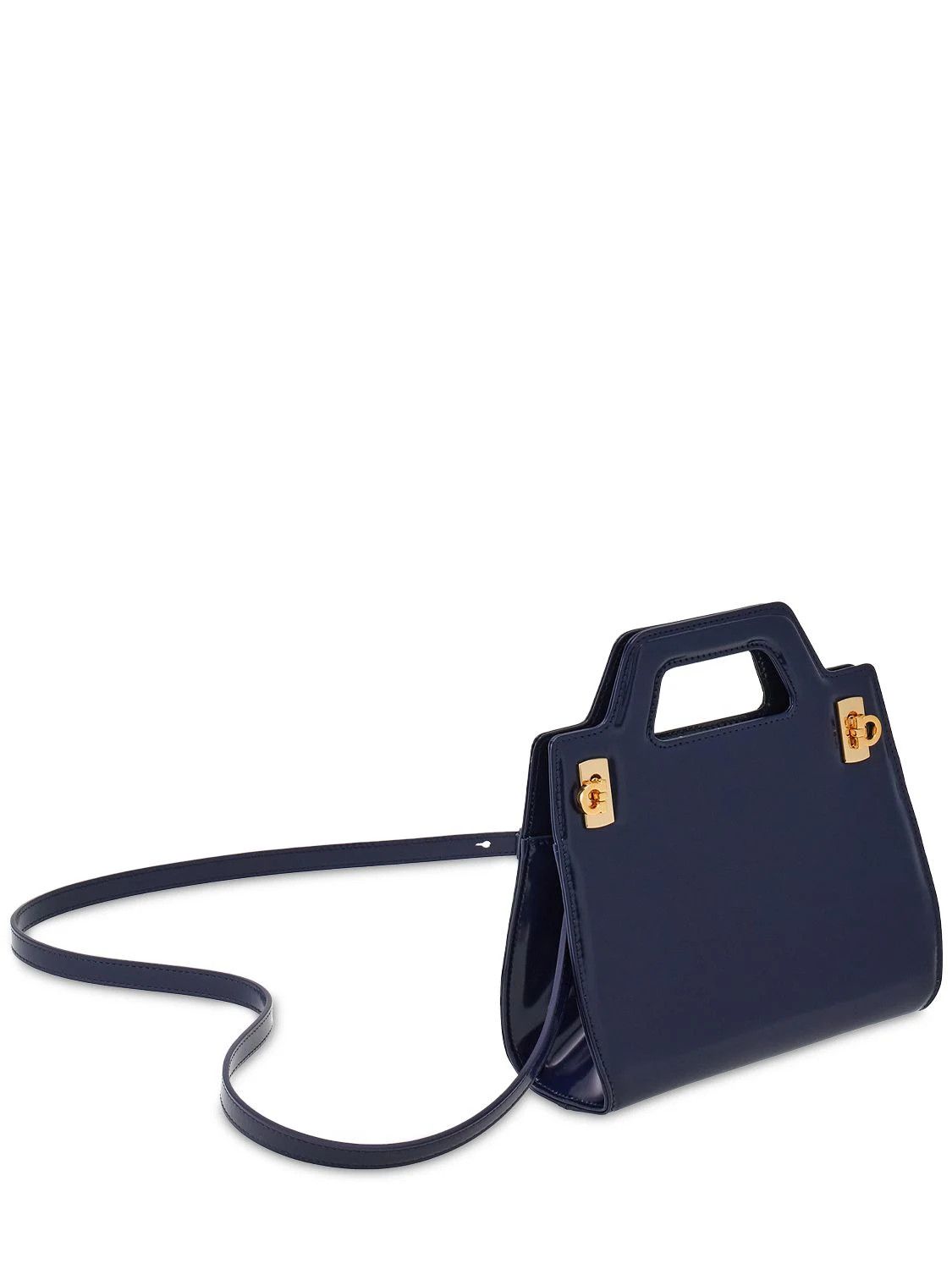Salvatore Ferragamo o1s1rm0924 Size: OS / Wanda Mini Handle Bag in Blue Size ONE SIZE - 4 Thumbnail