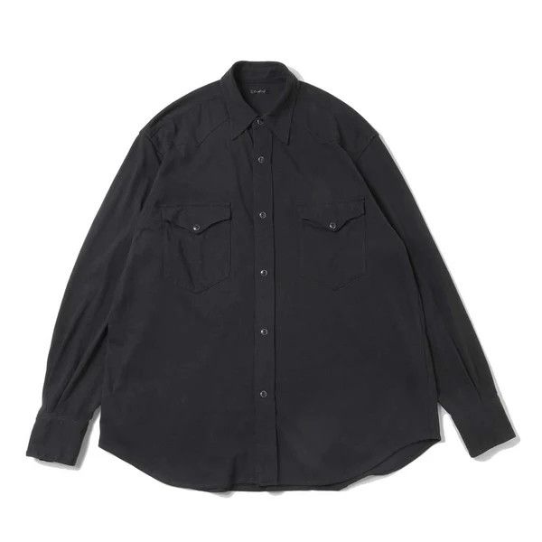 Comoli cotton jersey western shirt size 3 black Size US L / EU 52-54 / 3 - 1 Thumbnail