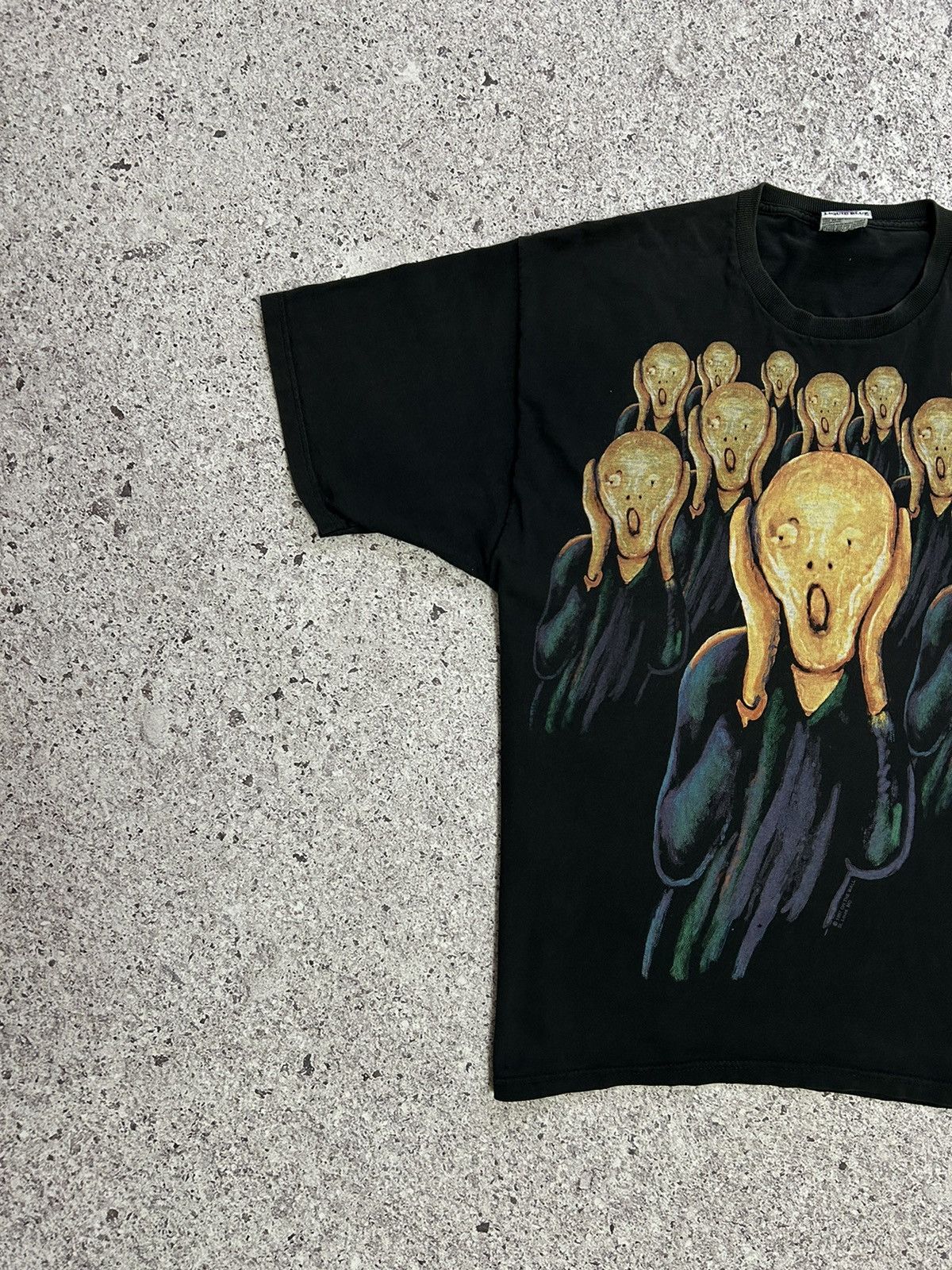 Liquid Blue × Vintage Vintage 1997 Edvard Munch Scream Liquid Blue Art T-Shirt Size US XL / EU 56 / 4 - 3 Thumbnail