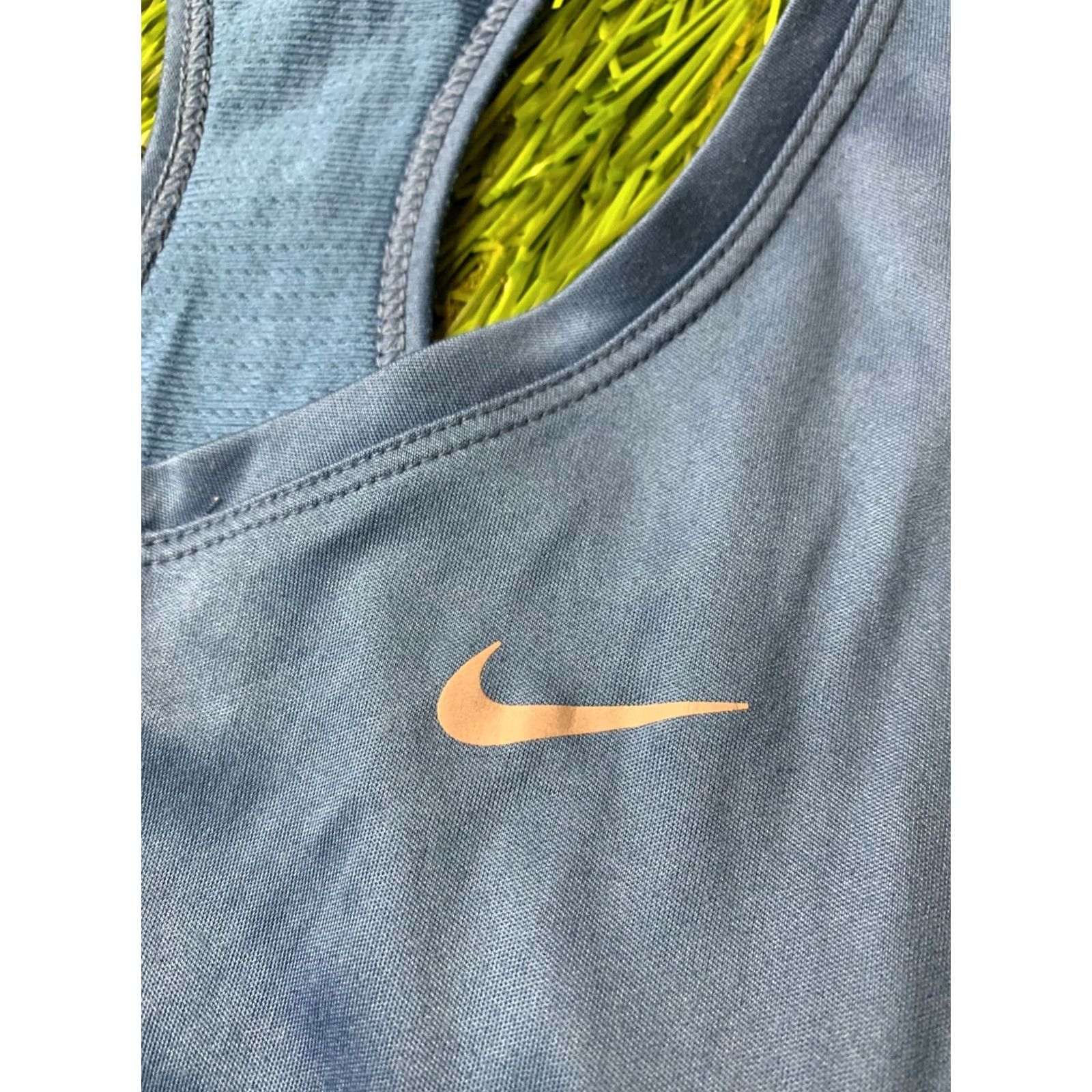 Nike Nike Dri-FIT Run Women Vest Sleeveless Shirt Jersey S Blue Running Training 2018 Size S / US 4 / IT 40 - 3 Thumbnail