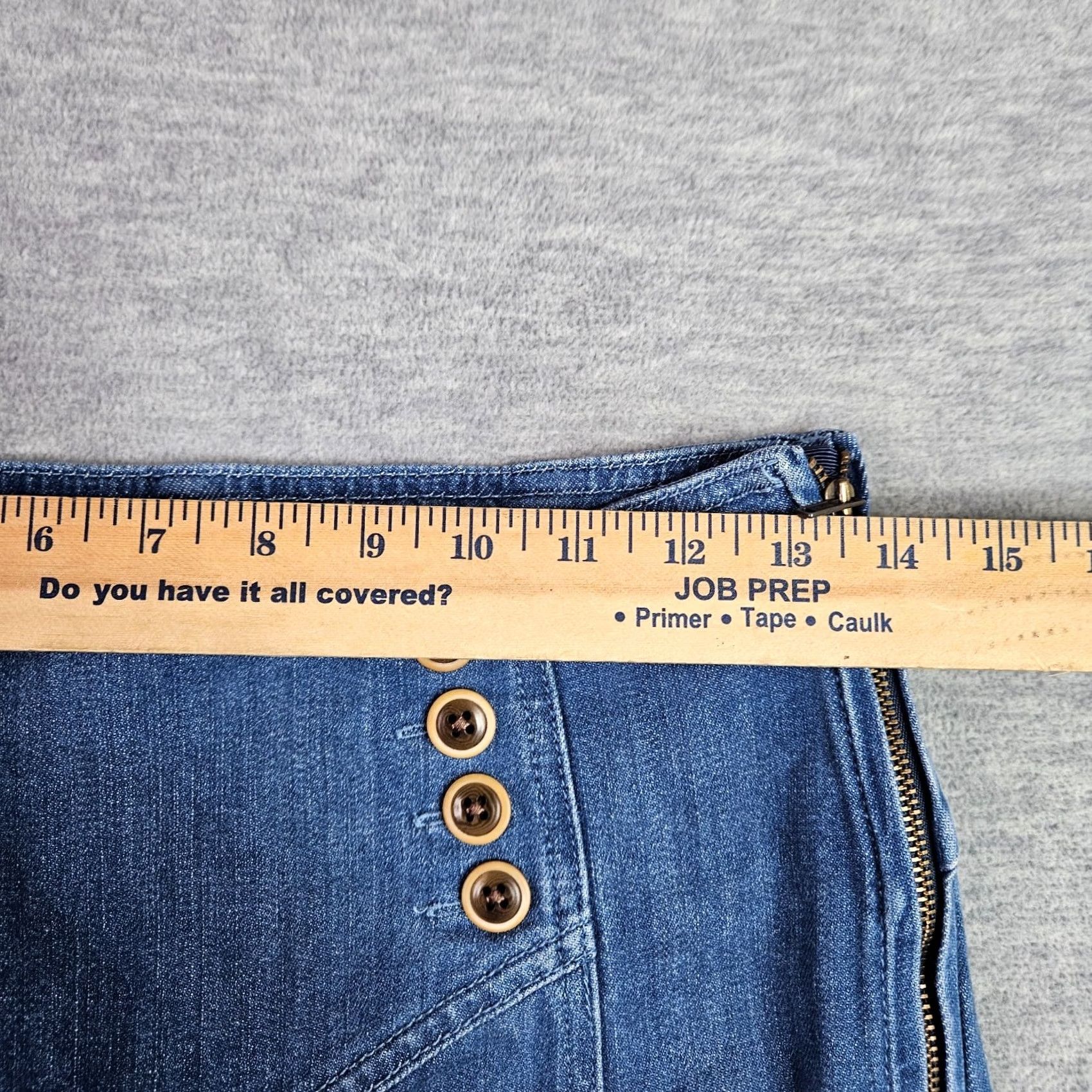 Vintage Pilcro Jeans Women’s Mid Rise Button Front Flare Size 28 Blue Denim 5-Pocket Regular Fit Vintage No N/A Size 28" / US 6 / IT 42 - 6 Thumbnail
