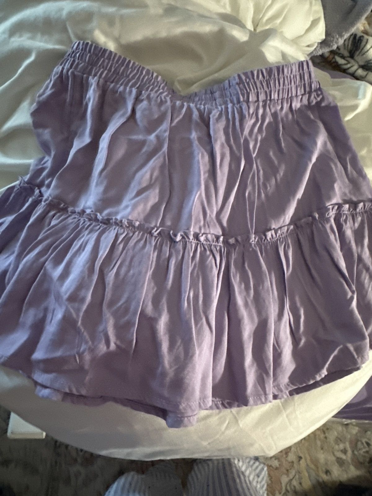 Other Charlotte Russe Purple Ruffle Skirt Size 25" / US 0 / IT 36 - 2 Thumbnail