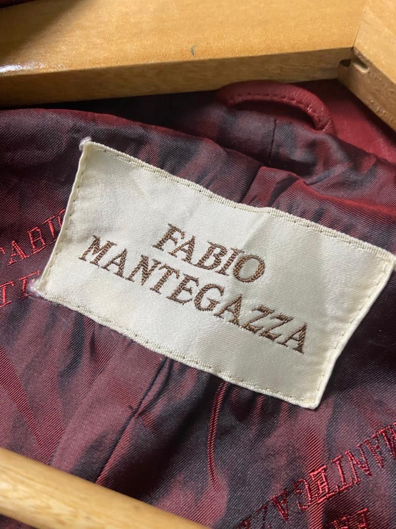 Japanese Brand Fabio Mantegazza Textured Leather Blazer (183) Size US XS / EU 42 / 0 - 2 Thumbnail