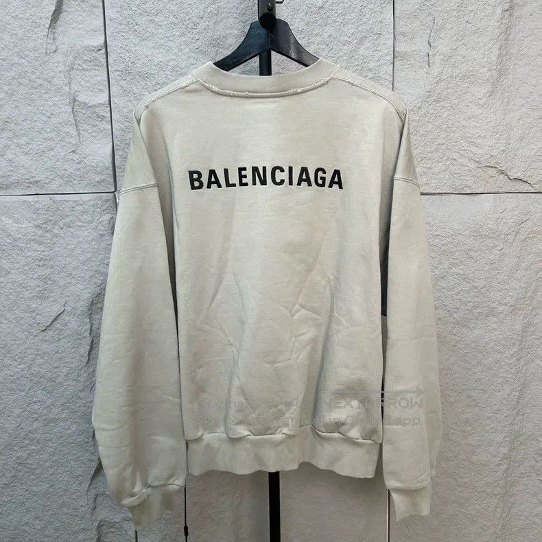 Balenciaga Balenciaga Front and Back Embroidered Logo Crewneck Sweate Size US S / EU 44-46 / 1 - 2 Thumbnail