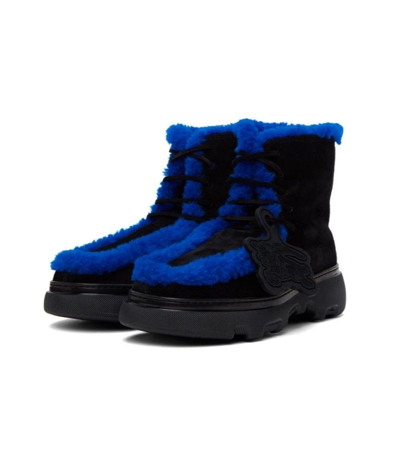 Burberry Shearling Creeper Boots Size US 10 / EU 43 - 1 Thumbnail