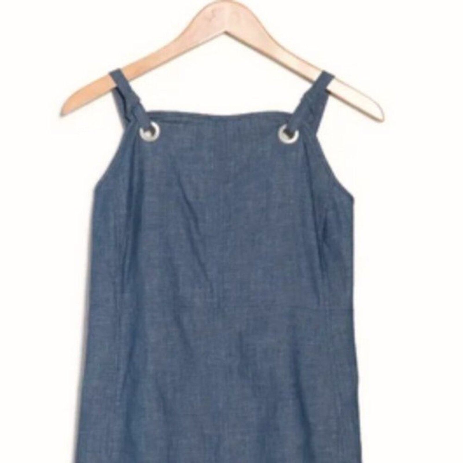 Rag & Bone rag & bone Suffolk Chambray Mini Dress Blue 12 Size XL / US 12-14 / IT 48-50 - 2 Thumbnail