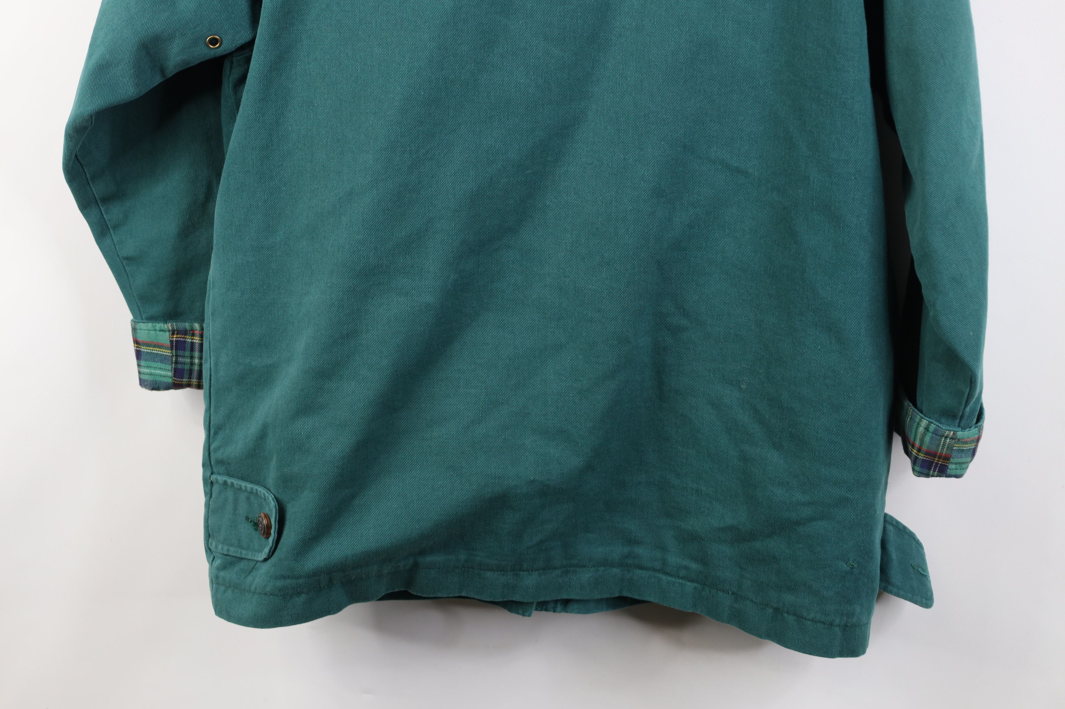 Vintage Vintage 90s Streetwear Lined Canvas Chore Barn Jacket Green Size M / US 6-8 / IT 42-44 - 15 Thumbnail