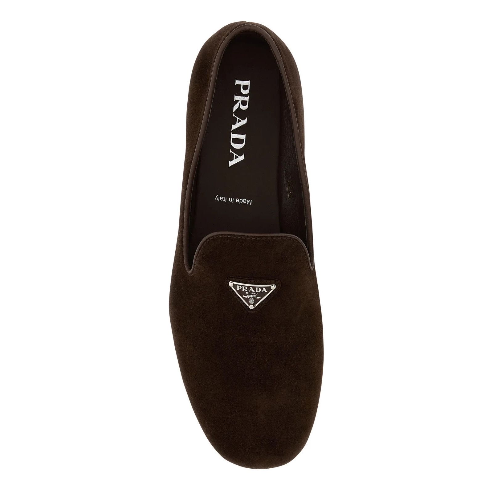 Prada PRADA Dark Brown Suede Loafers New And Authentic (Men's size Size US 7.5 / EU 40-41 - 4 Thumbnail