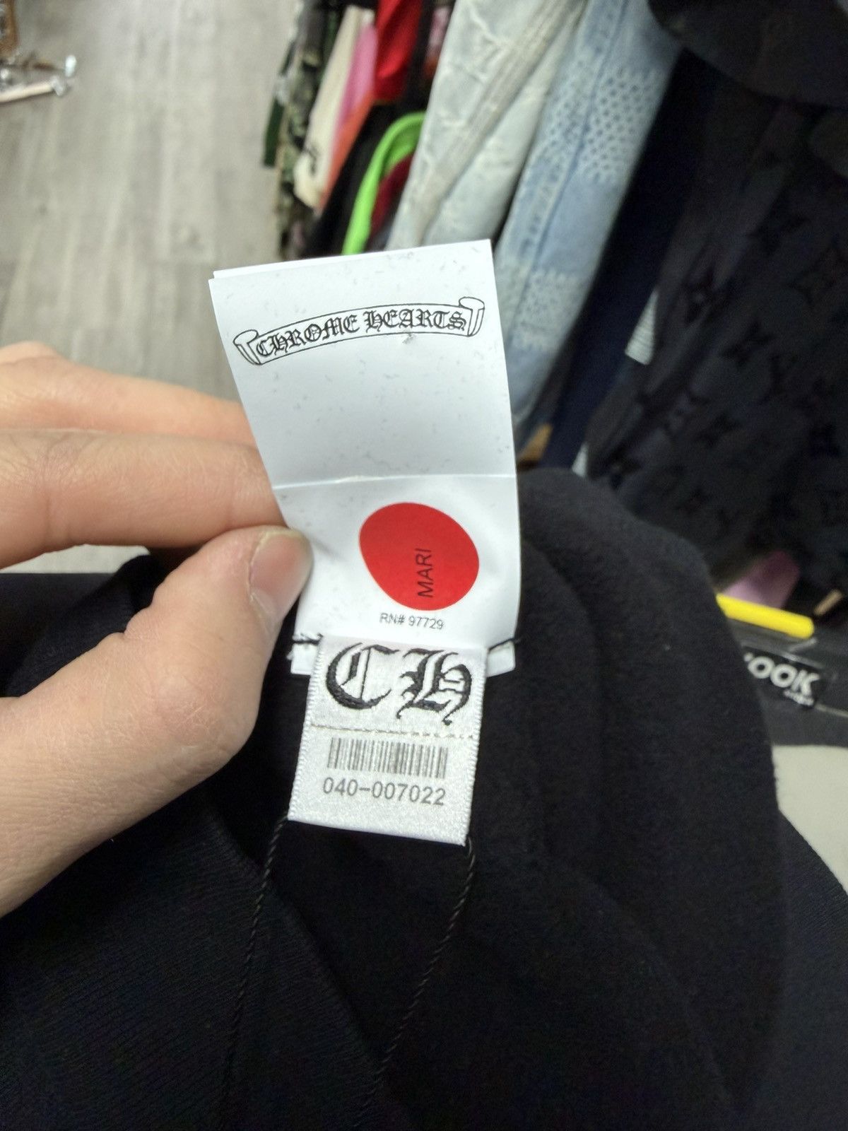 Chrome Hearts Chrome Hearts Black Ponyhair Multi Cross Patch Crewneck Size US L / EU 52-54 / 3 - 9 Thumbnail