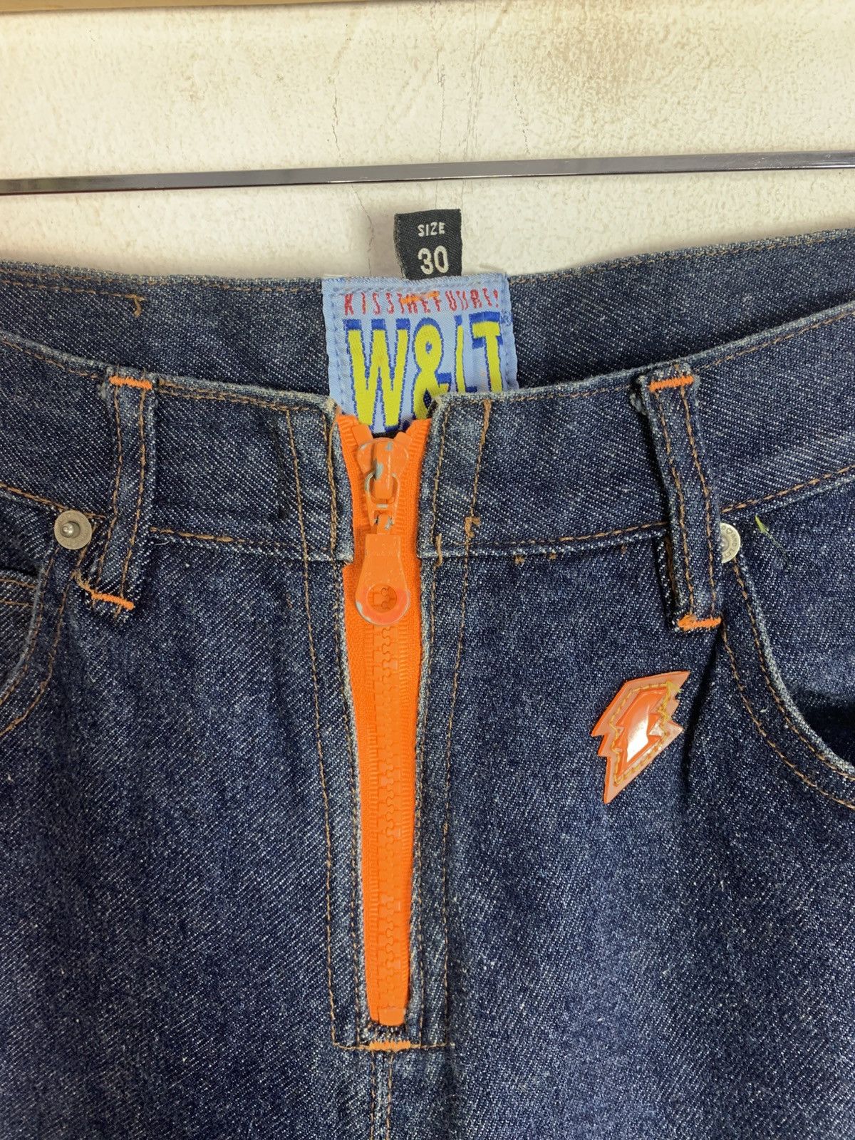 W&LT Hype W.&L.T Wildahd Lethal Trash Kiss Future Indigo Denim Size 30" / US 8 / IT 44 - 5 Thumbnail