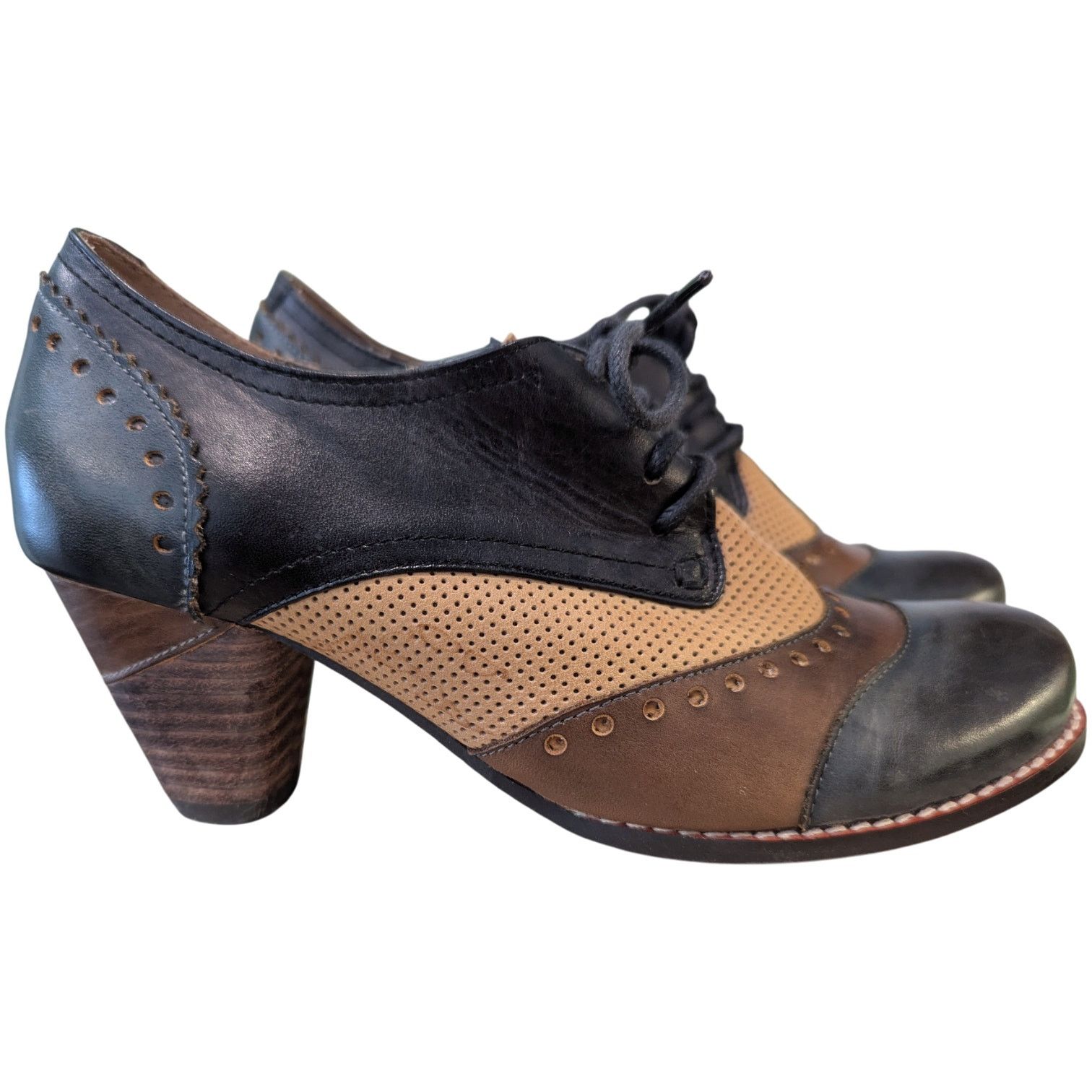 Other Spring Step L'Artist Bardot Leather Oxford Derby Size 36 Size US 5.5 / IT 35.5 - 2 Thumbnail