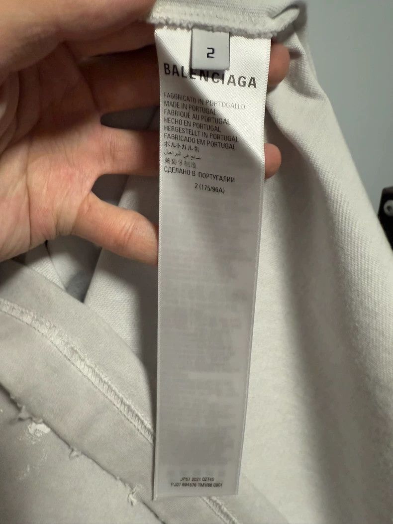 Balenciaga Balenciaga Flame ink-splashing short sleeve 2505-Nextarrow Size US M / EU 48-50 / 2 - 4 Thumbnail