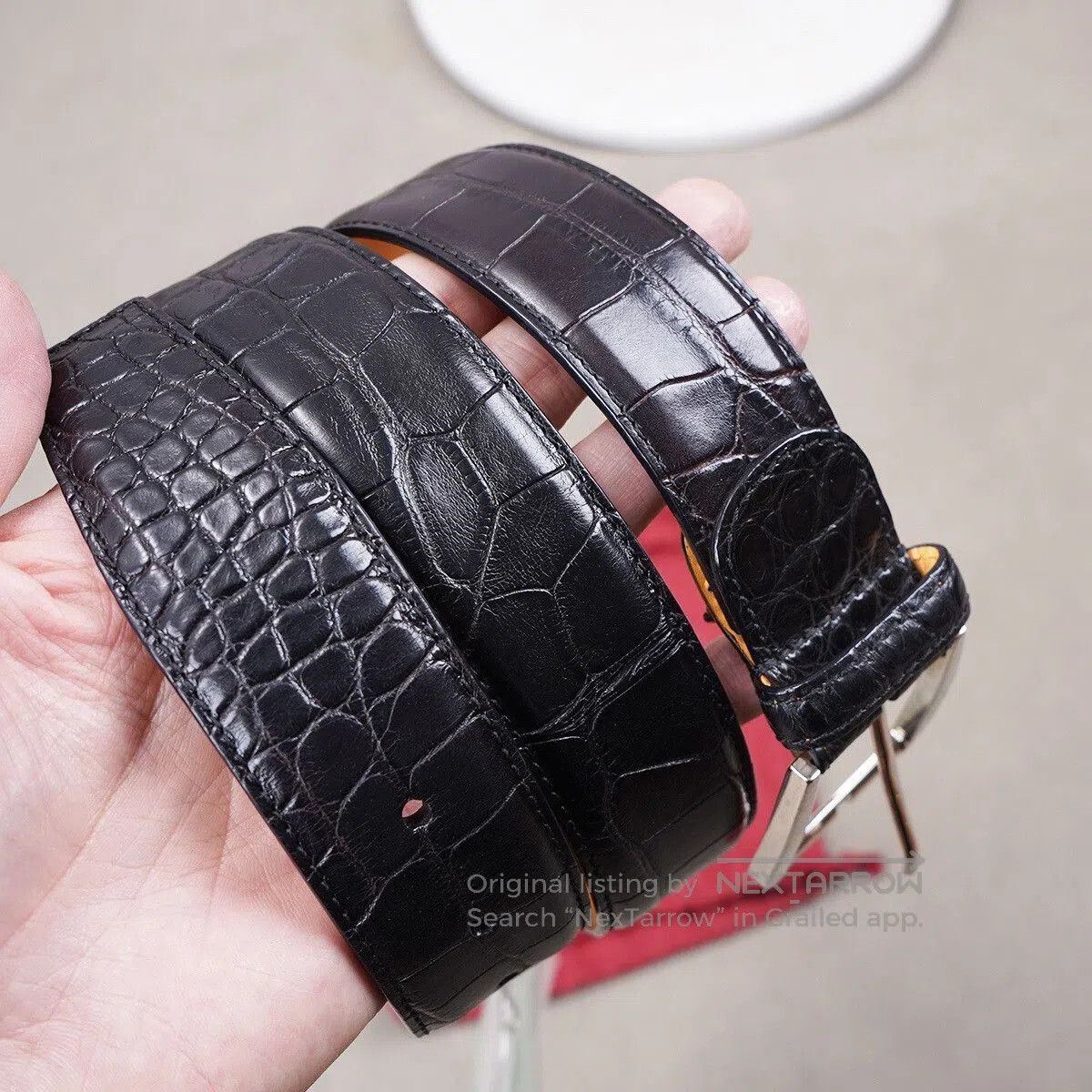 Testoni A.Testoni E Fish Skin Belt. Size ONE SIZE - 1 Thumbnail