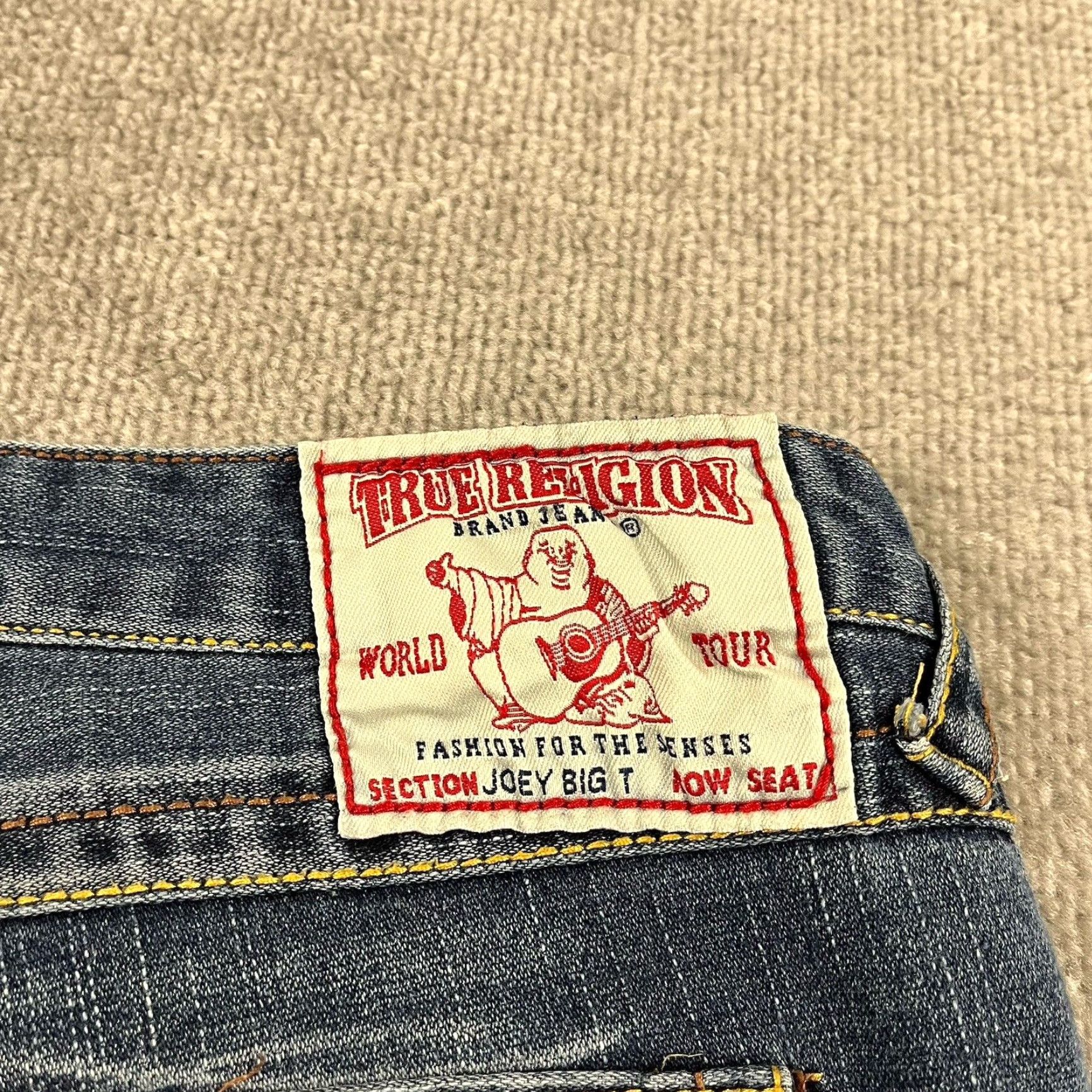 True Religion VINTAGE True Religion Jeans Womens 32 x 31 Flared Leg Denim Hip Hop Retro Blue Size 24" / US 00 / IT 34 - 3 Thumbnail