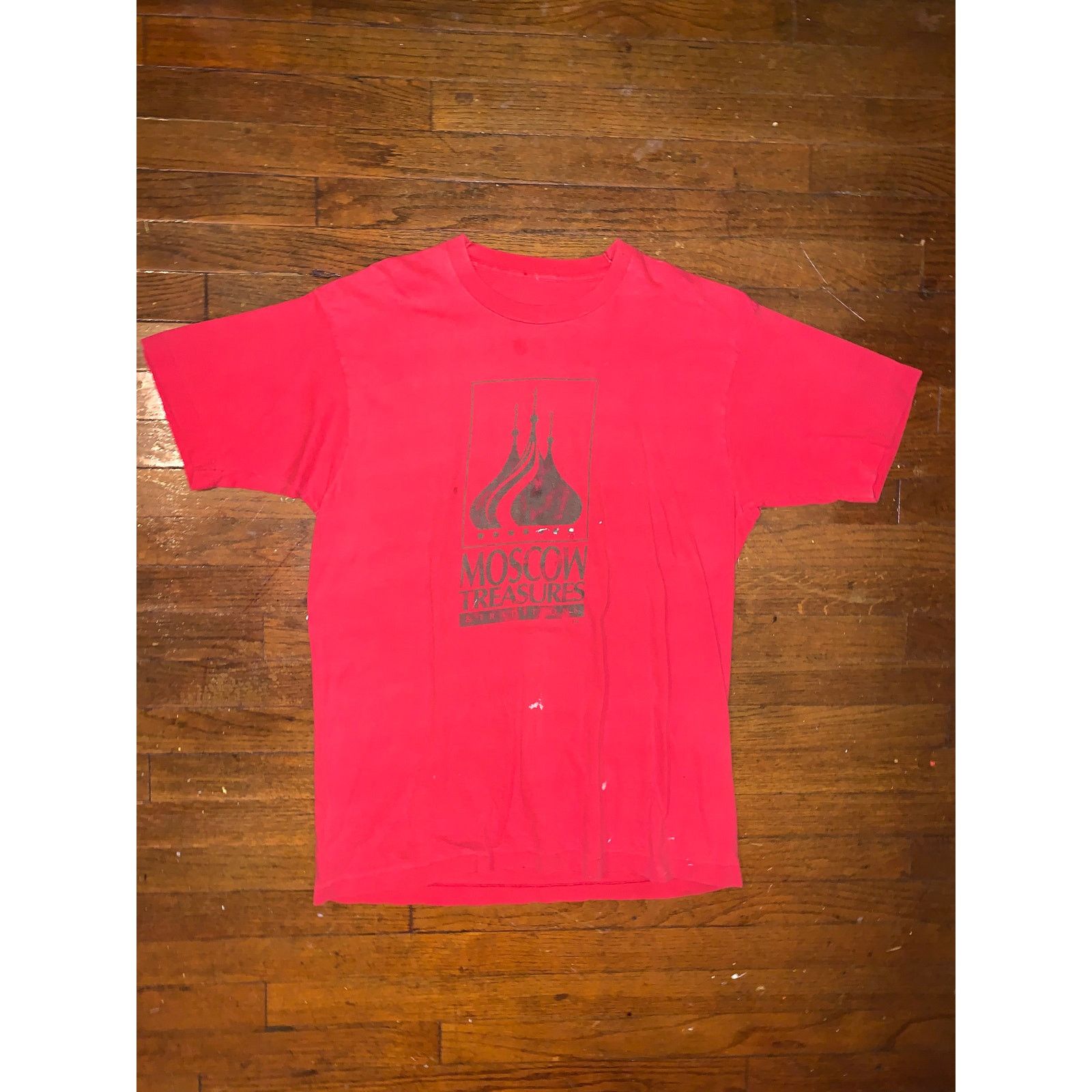 Vintage Vintage Moscow Treasures Tee Red Single Stitch XL Size US XL / EU 56 / 4 - 3 Thumbnail