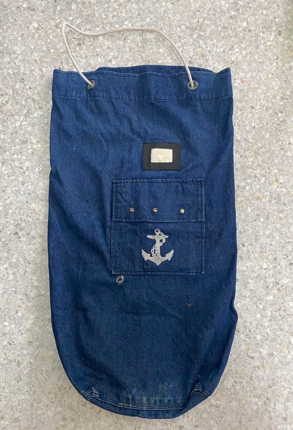 Vintage Vintage Sailor Denim Bag 1940s Size ONE SIZE - 1 Thumbnail