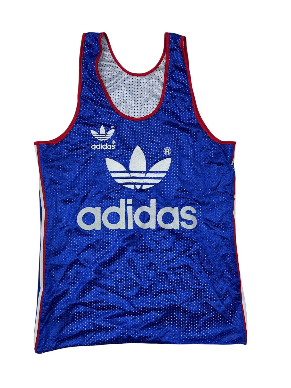 Adidas × NBA × Vintage Vintage 80s Adidas Reversible France Basketball Jersey Size US L / EU 52-54 / 3 - 1 Thumbnail