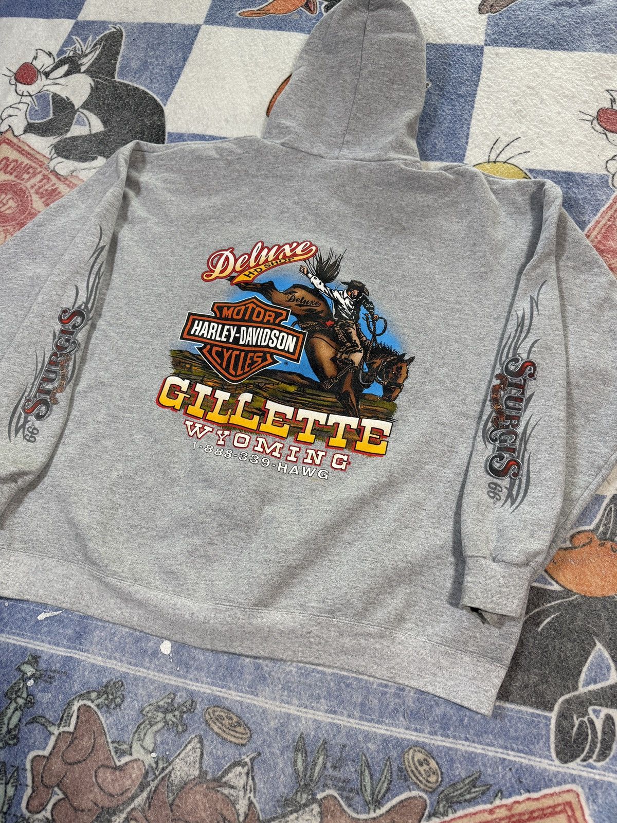 Harley Davidson Y2k harley sturgis zip up sweatshirt Size US XL / EU 56 / 4 - 4 Thumbnail
