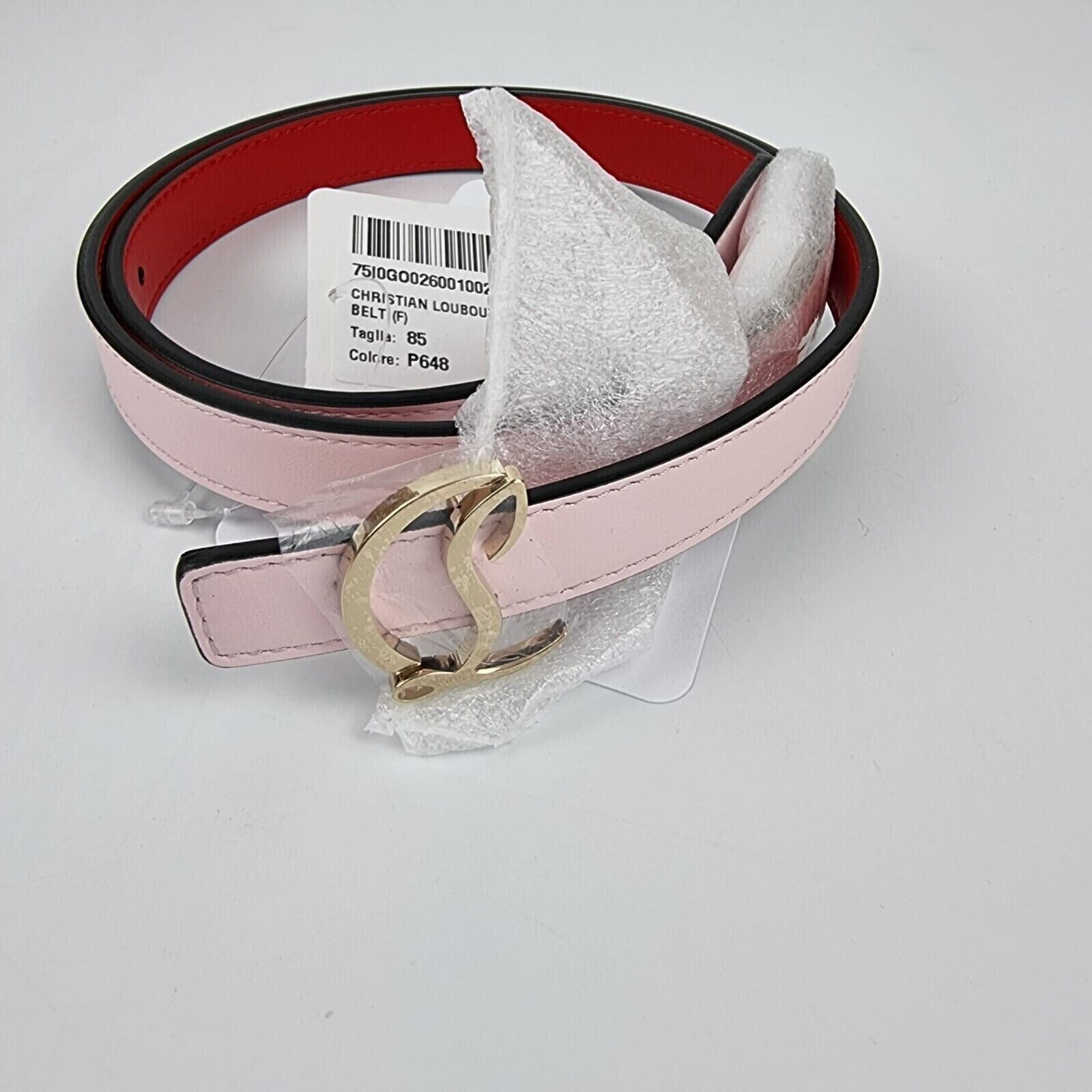 Leather belt Christian Louboutin Brown size 85 cm in Leather