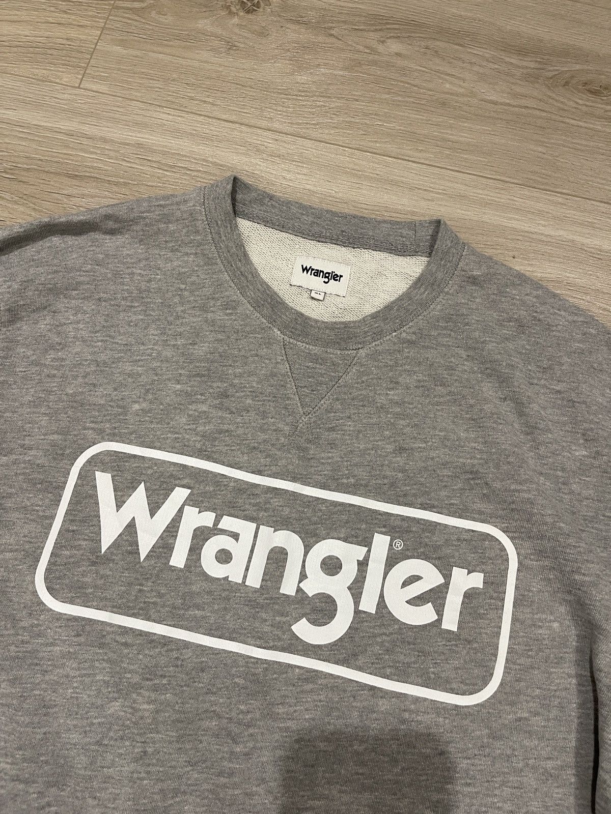 Wrangler Wrangler sweatshirt big logo sweater XL Size US XL / EU 56 / 4 - 10 Thumbnail