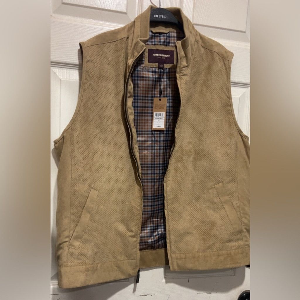 Johnston & Murphy Johnston & Murphy 'The Ali' shell vest in taupe #LuxuryVest Size US L / EU 52-54 / 3 - 1 Thumbnail