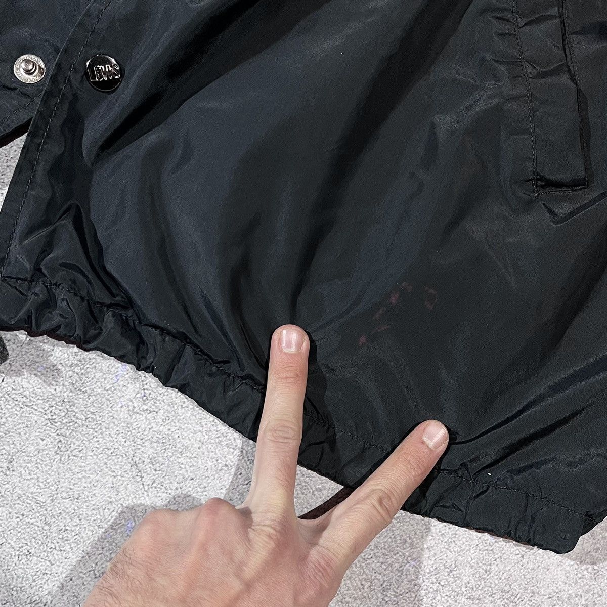 Levi's × Vintage Vintage Levi’s Nylon Black Light Jacket Bomber Size M Over Size US M / EU 48-50 / 2 - 10 Thumbnail