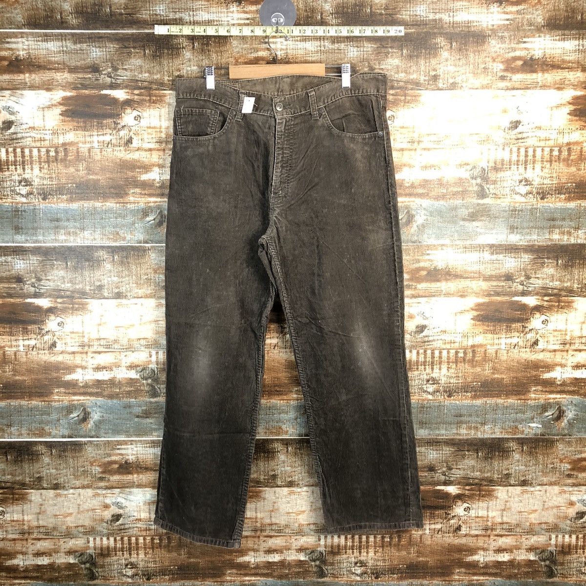 Levi's DL 502 Levis Brown Corduroy vintage Pants #C116 Size US 36 / EU 52 - 1 Thumbnail