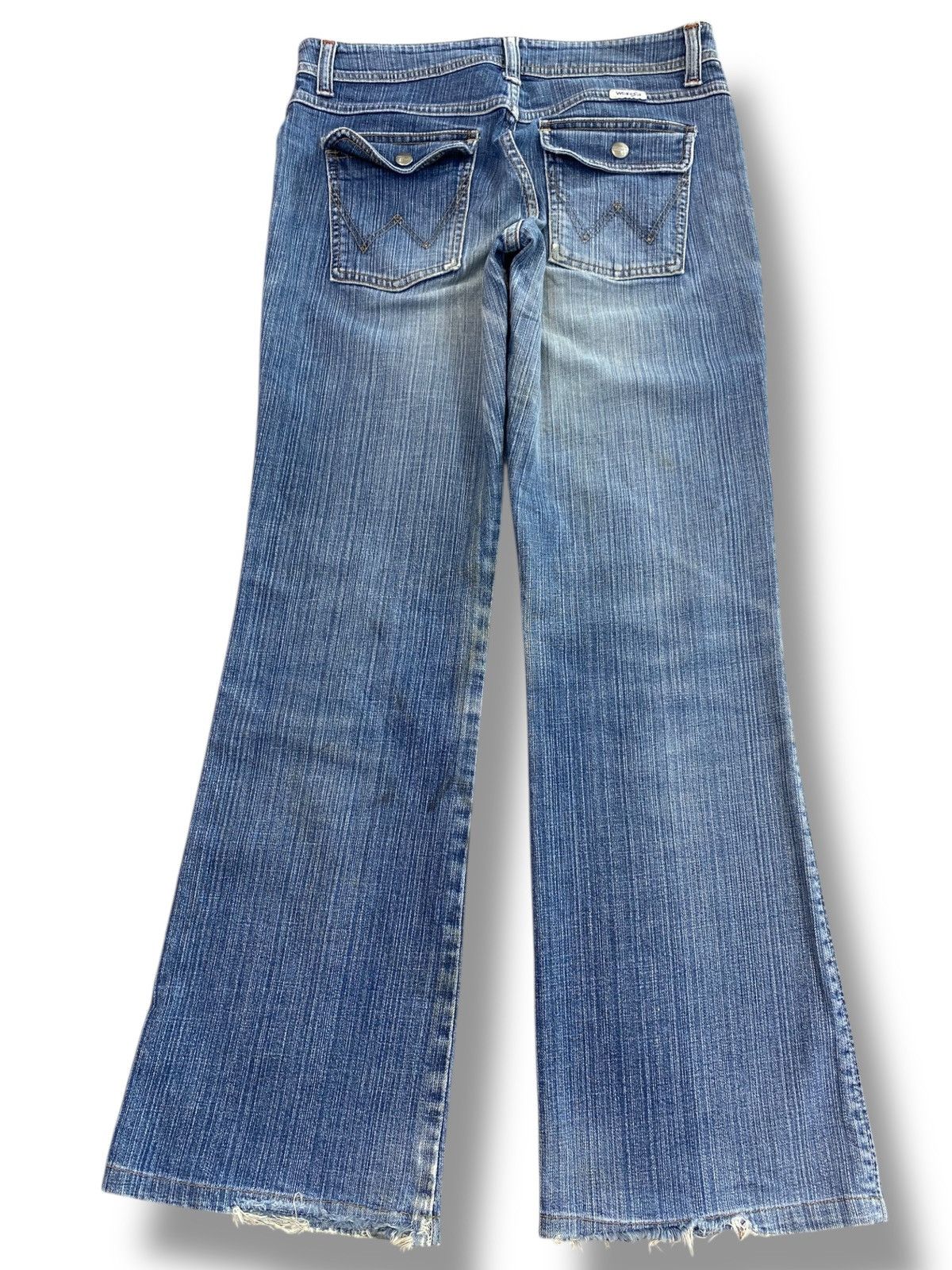 Wrangler Wrangler Bush Pant Faded Wash Style Flare Jeans Size US 29 - 3 Thumbnail