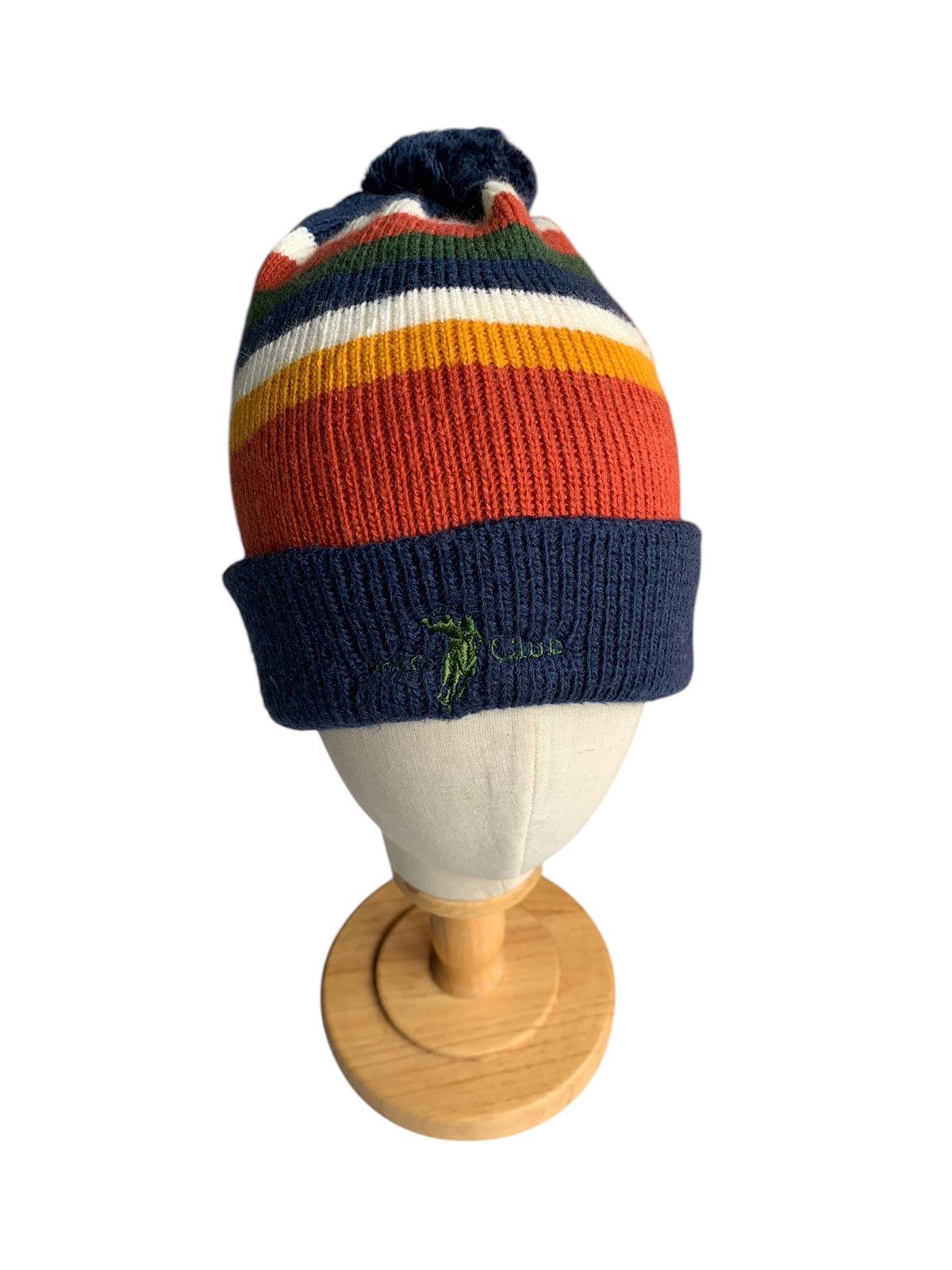 Japanese Brand × Polo Ralph Lauren × Vintage Polo Club Rare Design Winter Sessions Streetwear Beanie Hats Size ONE SIZE - 4 Thumbnail