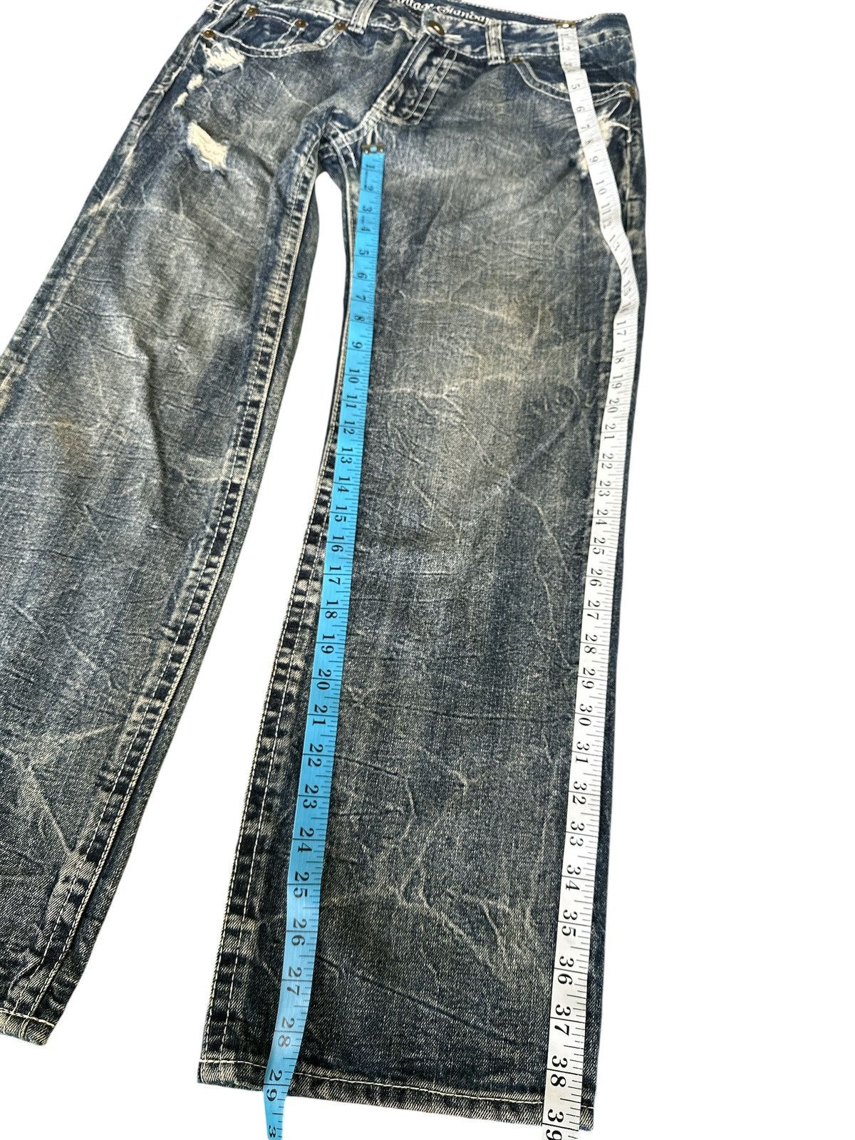 Kapital Distress Denim Jessy Logan HoneyComb Style 34x39 Size US 34 / EU 50 - 5 Thumbnail