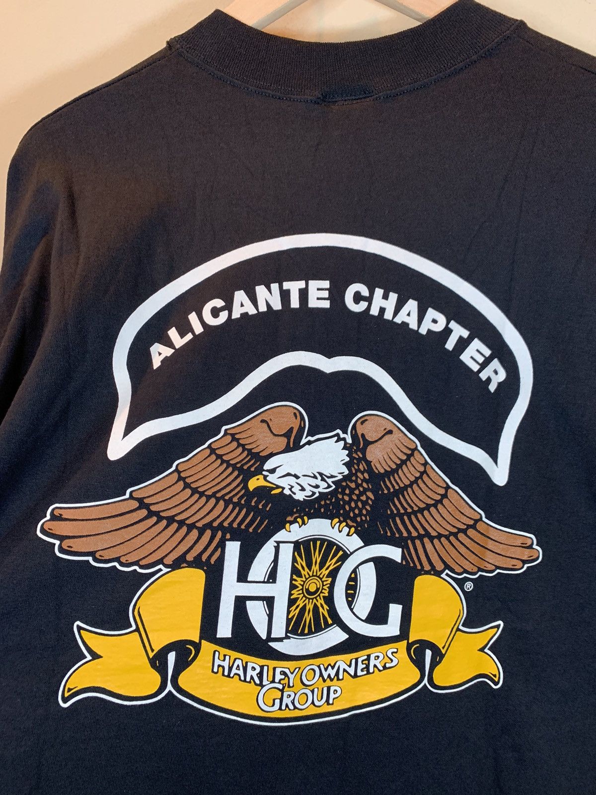 Harley Davidson × Vintage *RARE* VTG Harley Davidson Owners Group Alicante Spain Shirt Size US XL / EU 56 / 4 - 3 Thumbnail