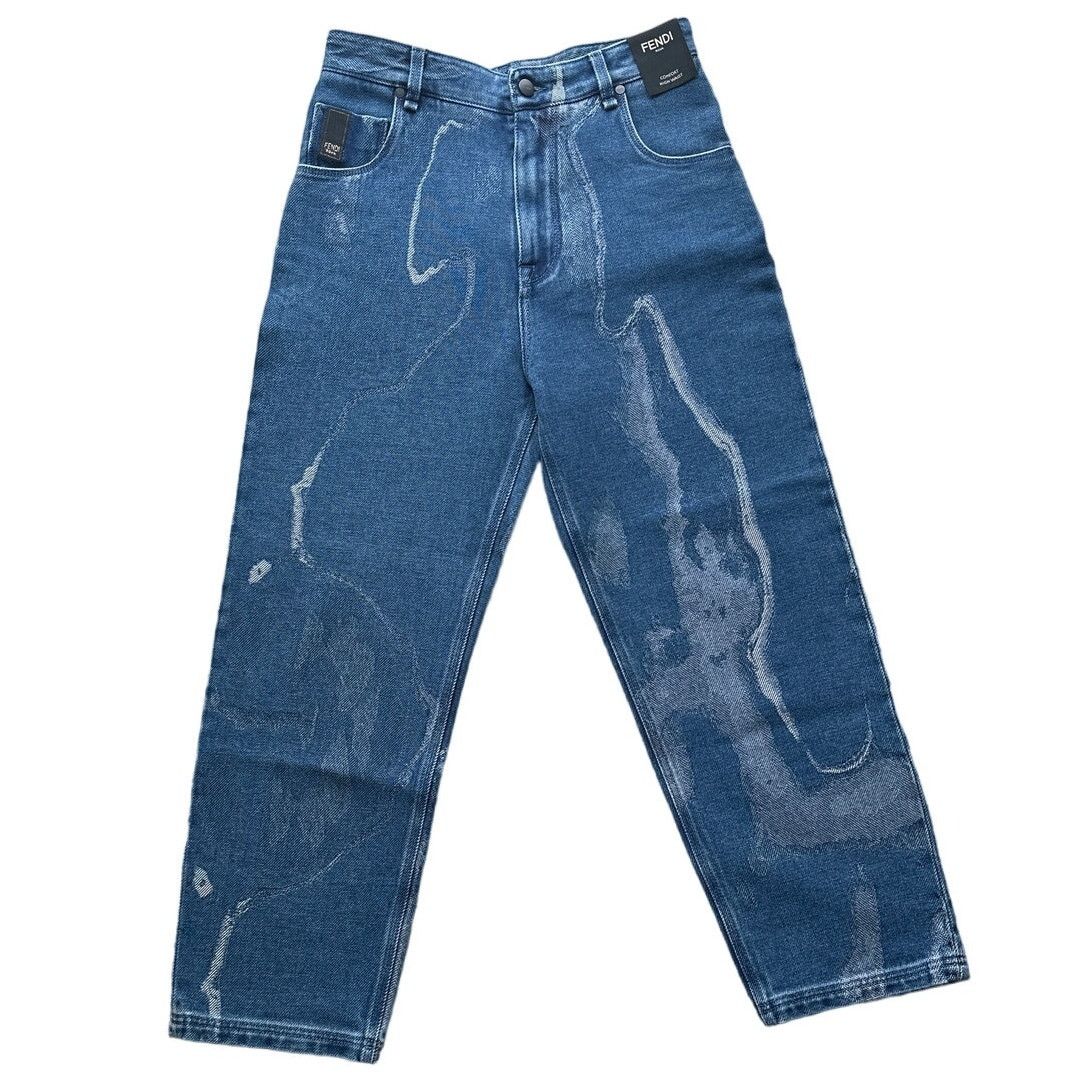 Fendi Fendi Moonlight Comfort High Waist Mens Denim Pants Sz 29/34 Size US 29 - 1 Thumbnail