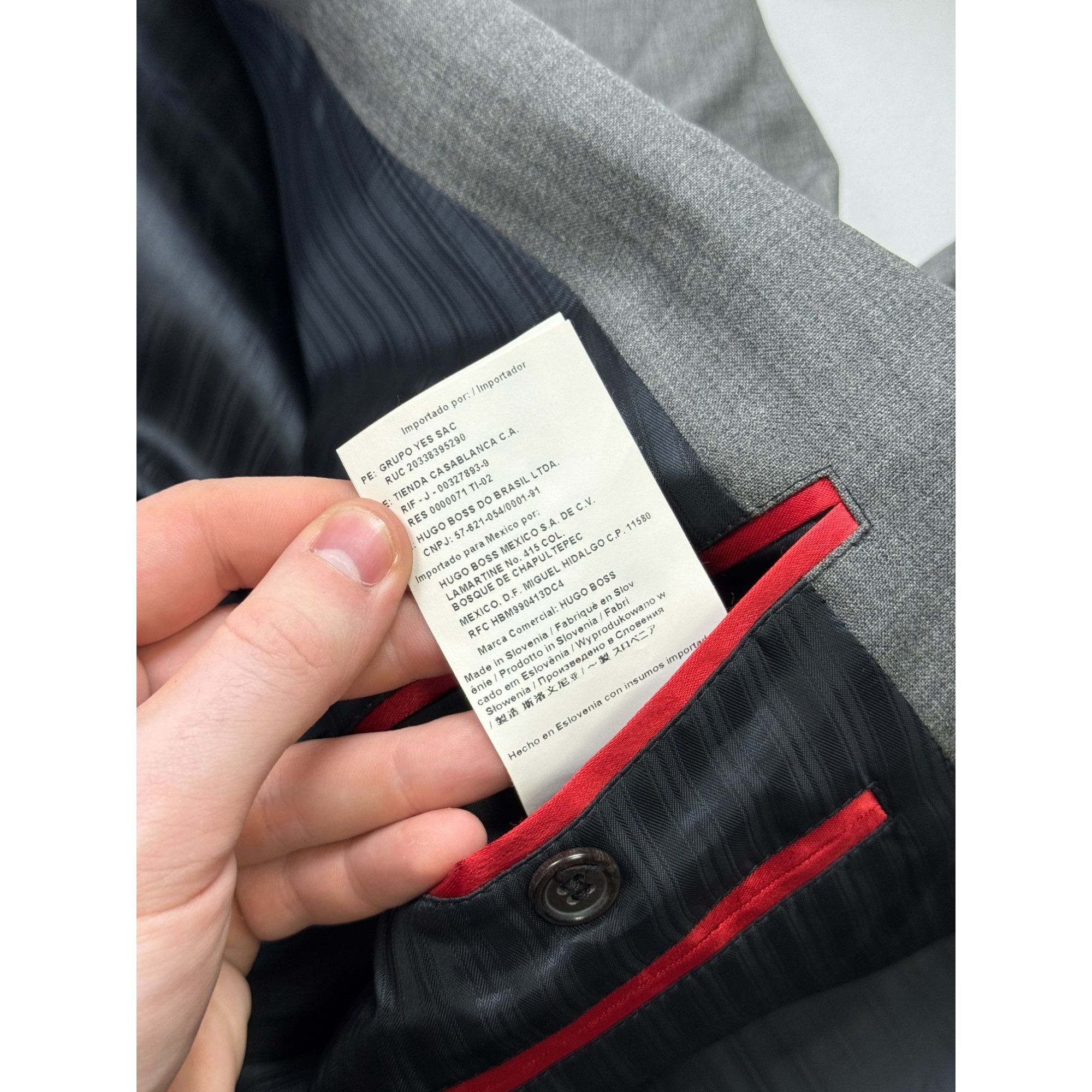 Hugo Boss Hugo Boss Two Piece Wool Suit (Y1282) Size 42L - 9 Thumbnail