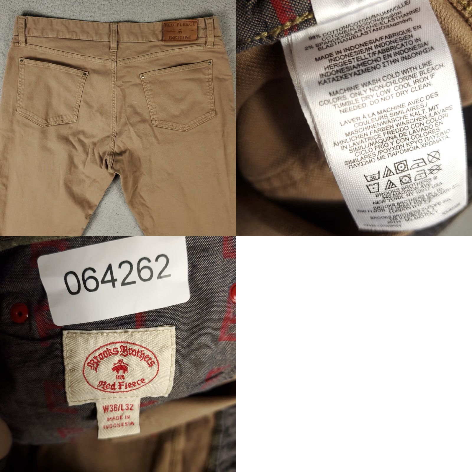 Brooks Brothers Brooks Brothers Jeans Mens 36x31 Brown 5 Pocket Straight Leg Pants Size US 36 / EU 52 - 8 Thumbnail