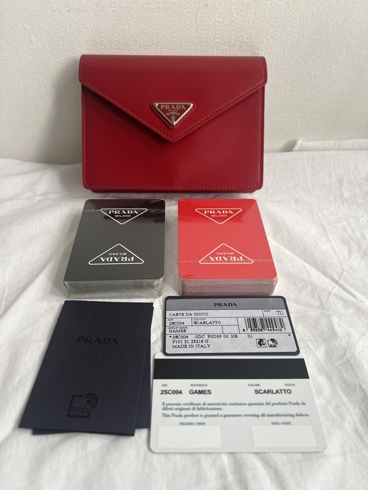Prada ♦️ Prada playing cards poker with leather case Size ONE SIZE - 4 Thumbnail