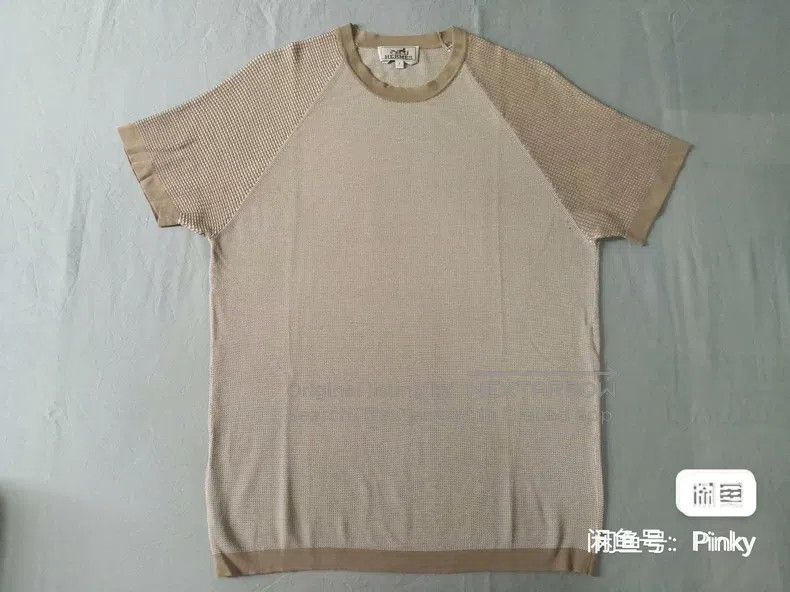 Hermes Hermes Men's Short Sleeve T-Shirt, Sea Island Cotton Knit, Size US S / EU 44-46 / 1 - 1 Thumbnail
