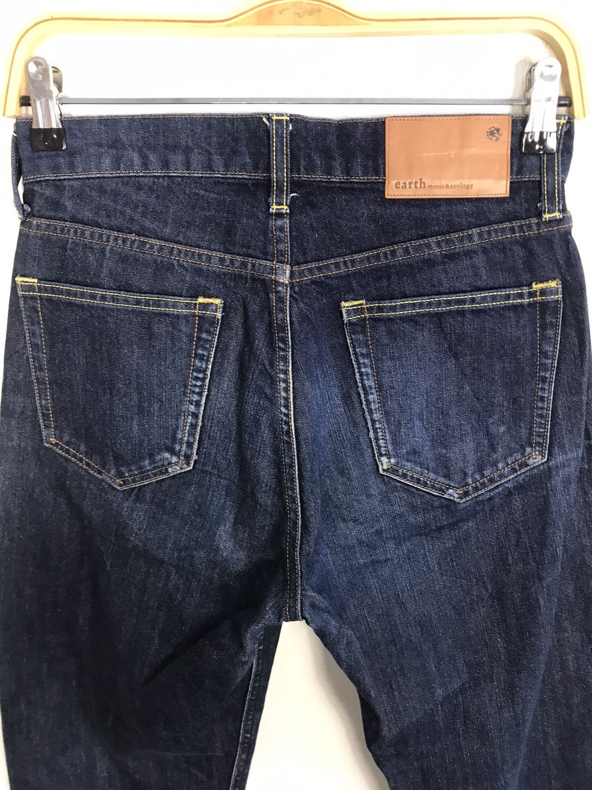 Japanese Brand Selvedge Denim Earth Music Ecology Size S Unisex Slim Size US 27 - 5 Thumbnail